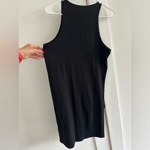 H&M new tank black dress of size L.